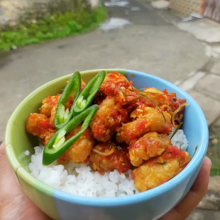 Nasi tuna daun jeruk