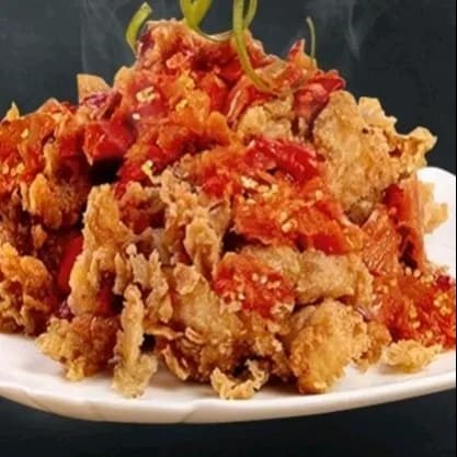 Nasi ayam sambal geprek kecil