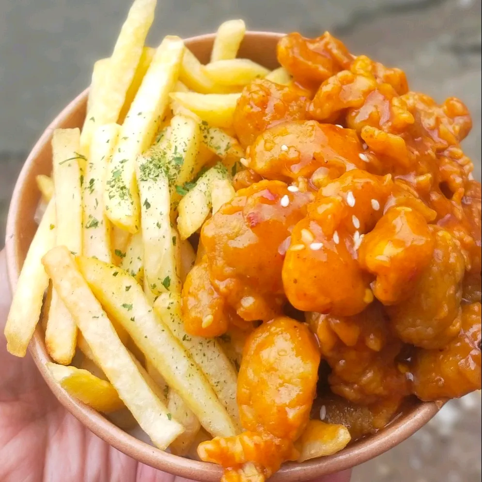 kentang ayam Korean spicy