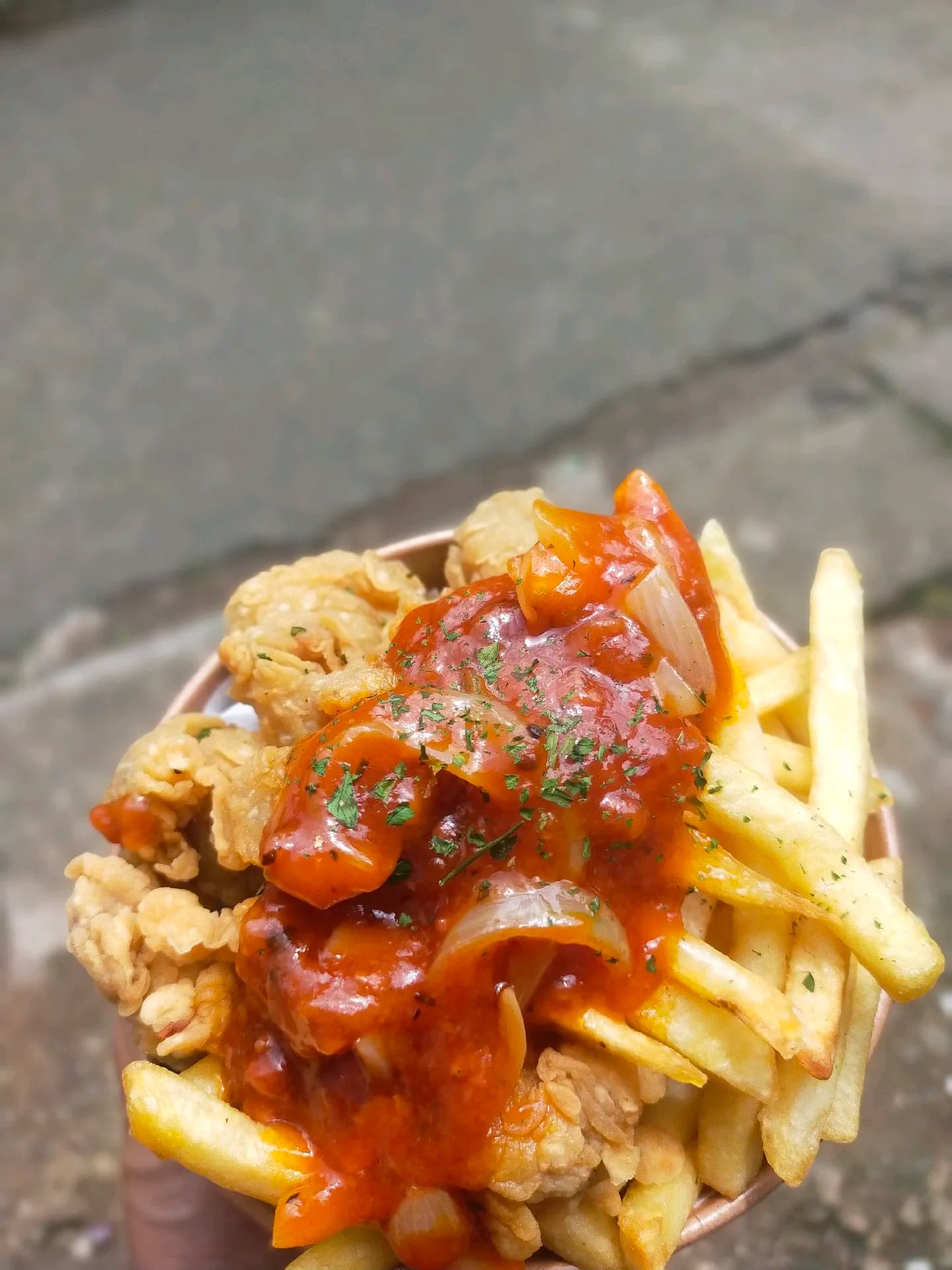 kentang ayam bolognese