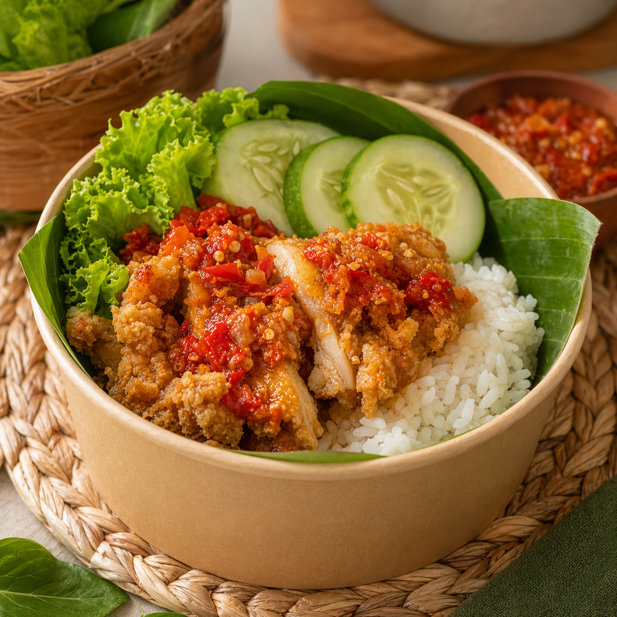Paket Nasi Ayam Geprek